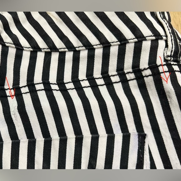 Tripp NYC Daang Goodman Striped High Waisted Skinny Jeans - Picture 11 of 11